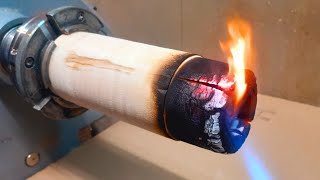 Woodturning - The Goblet of Fire Wood🔥 !!