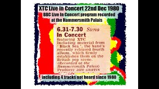 XTC Live Hammersmith Palais. BBC in Concert broadcast 22 Dec 1980 featuring 4 unreleased songs