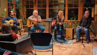 Michelle Held, Mike Ward and Mikey Abbasspour. Open mic night 2-16-24.