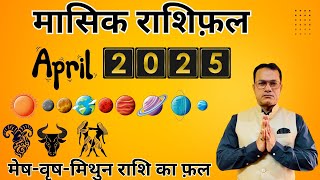 April 2025 -मेष-वृष-मिथुन राशि के जातकों के लिए कैसा रहेगा ?