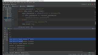 Implementing a Password Checker using the While loop in Python Programming.