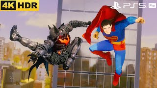 NEW DCU Superman & Arkham Batman Beyond vs. Sandman | Marvel's Spider-Man 2 (4K60FPS HDR) Gameplay