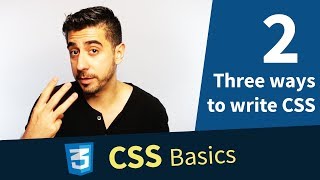CSS Tutorial — 3 ways to write CSS in an HTML page (2/13)