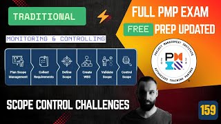 🚦159- Common Scope Control Challenges | Monitoring & Controlling | PMP Exam Prep | 2025