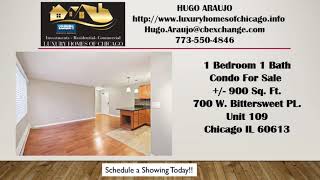1 Bedroom condo 1 bath 900 square foot condo in 60613 700 Bittersweet Condominium with Gra