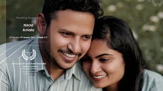Nikhil + Amala | Wedding Ceremony | 11th January 2021 | Neelima Studio Live