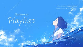 Playlist. 여름에 듣기 좋은 Jpop, 애니 ost  피아노 커버 모음 ✨