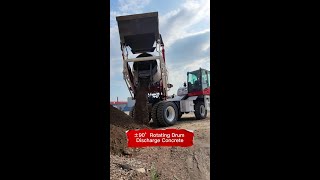 How to discharge concrete of Self Loading Concrete Mixer Truck