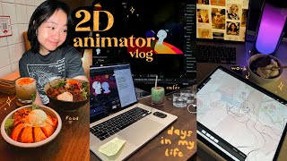 2D Animator (vlog) a few days in my life as a Freelance Artist