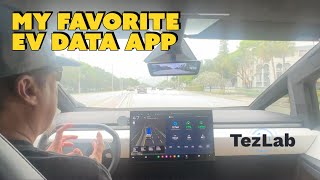 Showing the TezLab App and Full Self Driving