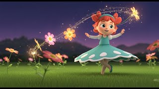 Little Miss Daisy Skips Through the Flowers 🌼👧 | Fun Educational Kids Rhyme | Rainbow Rhyme