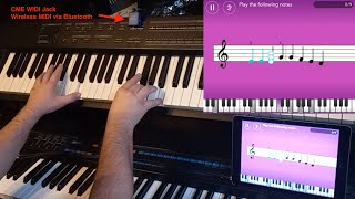 CME WIDI Jack and Simply Piano App explained by Roger Gentile: Connect iPad and keyboard wirelessly