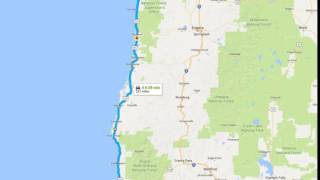 170817 Crescent City to Newport - Route