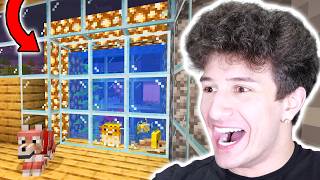 MINECRAFT: I BUILT AN AQUARIUM IN MY HOUSE
