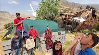 Nomadic Family Returns to Village 🚜 Bath, Garden & Mountain Camp