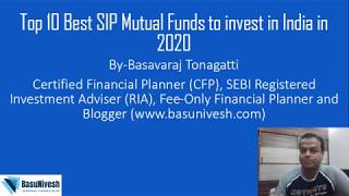 Top 10 Best SIP Mutual Funds to invest in India in 2020