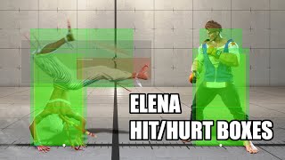 SF6 Elena Hurt Hit boxes [Street Fighter 6 Season 3 Ver. 202506]