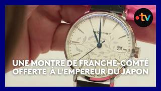 A watch made in Franche-Comté, a gift from Emmanuel Macron to the Emperor of Japan.