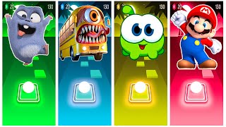 GRIZZY AND THE LEMMINGS 🆚 BUS EATER 🆚 OM NOM 🆚 LIGHTNING McQUEEN - Tiles Hop EDM Rush🎶