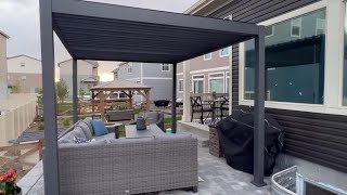 GARDESOL PERGOLA | SMALL PATIO MAKEOVER 2023 | SUMMER DECORATE WITH ME | SMALL PATIO SPACE IDEAS
