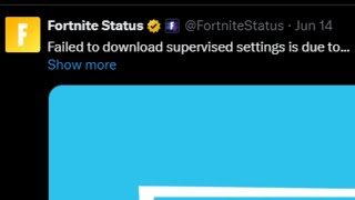 FORTNITE ERROR failed to download supervised settings - PC, PS5, PS4, NINTENDO SWITCH