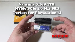 Vansuny X16S 2TB NVMe PCIe 4.0 M.2 SSD REVIEW - Perfect for Playstation 5!
