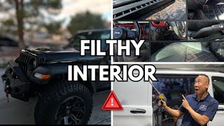 Filthy Interior & Damaged Exterior: 5-Hour Jeep Transformation – The Grit & The Grind!