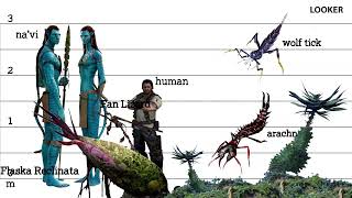 ALL AVATAR CREATURES AND THEIR SIZE - PART 1| PANDORA DISCOVERY | LOOKER