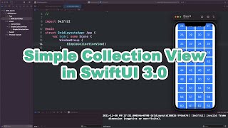 Simple Collection View in SwiftUI 3.0 | Grid Layout (part 01)