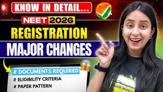 🚨Big Changes in NEET 2026 REGISTRATION | Information Bulletin in Detail #neet #neet2026 #update