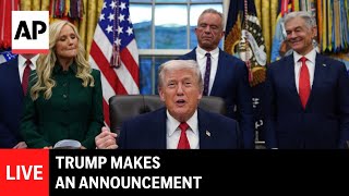 LIVE: Trump makes an announcement