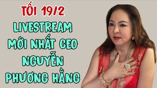 Tối 19/2: LIVESTREAM MỚI NHẤT CEO NGUYỄN PHƯƠNG HẰNG 