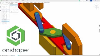 OnShape MECHANICAL ASSEMBLY ANIMATIONS PROCESS MACHINENARY SERVO SLIDING CONNECTOR REVOLUTE MATE