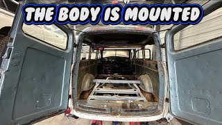 Mounting the 1952 Suburban to a S10 chassis ​using Henry Panza mounts 