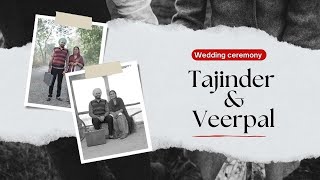 Wedding Ceremony || Tejinder & Veerpal  || Live By :- Singla Studio Cheeka 90342-77709, 70276-52310