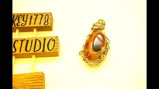 wire jewelry making tutorials, Wire Wrap  Pendant