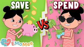 Save It Or Spend It? 💰 | Piggy Bank Power! 🐖 | Financial Literacy For Kids | Kids Cartoon | EMoMee