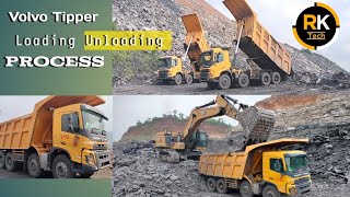 Volvo Tipper 500 Loading Unloading Video || Volvo Tipper ||