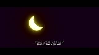Annular Partial Solar Eclipse on June 21, 2020 cebu city