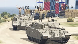 Tanks Convoy in action- GTA5