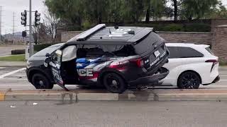 Menifee police officer involved 3 vehicle crash Officer injured 