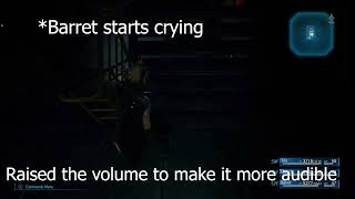 Barret Cries on the Stairs
