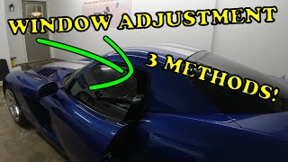 How to Adjust a 03-10 Dodge Viper Window Regulator! 3 different methods!