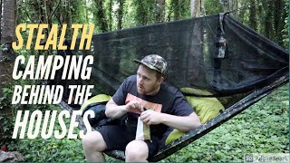 stealth camping behind the houses. wild camping uk