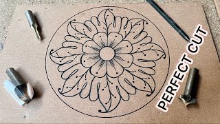 Perfect Flower Design on MDF | Router Machine Wood Carving | No Mistakes