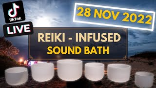 LIVE Reiki Sound Bath ASMR - 28 Nov 2022