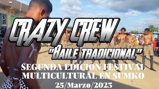 CRAZY CREW BAILE TRADICIONAL EN EL FESTIVAL MULTICULTURAL#bailetradicional #guineaecuatirial #reel