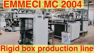 Emmeci MC 2004 MEB Automatic Rigid Box  production line from #ppmachinery