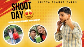 | Bhumi didi Lekar Gyi apne Shoot par❤️ | I Met Ronak Bhaiya And Ankush Bhaiya ☺️😃| Barish Aa gyi 😱|