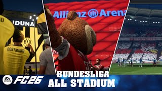 EA SPORTS FC 26 | All Bundesliga Stadiums – Ultra Realistic Next Gen Graphics #eafc26 #pcgamer